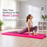 Folding Gymnastic Mat - Pink