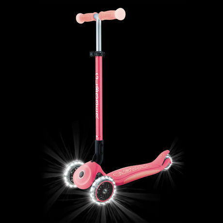 GLOBBER ELITE LIGHTS GLOW SCOOTER - PINK