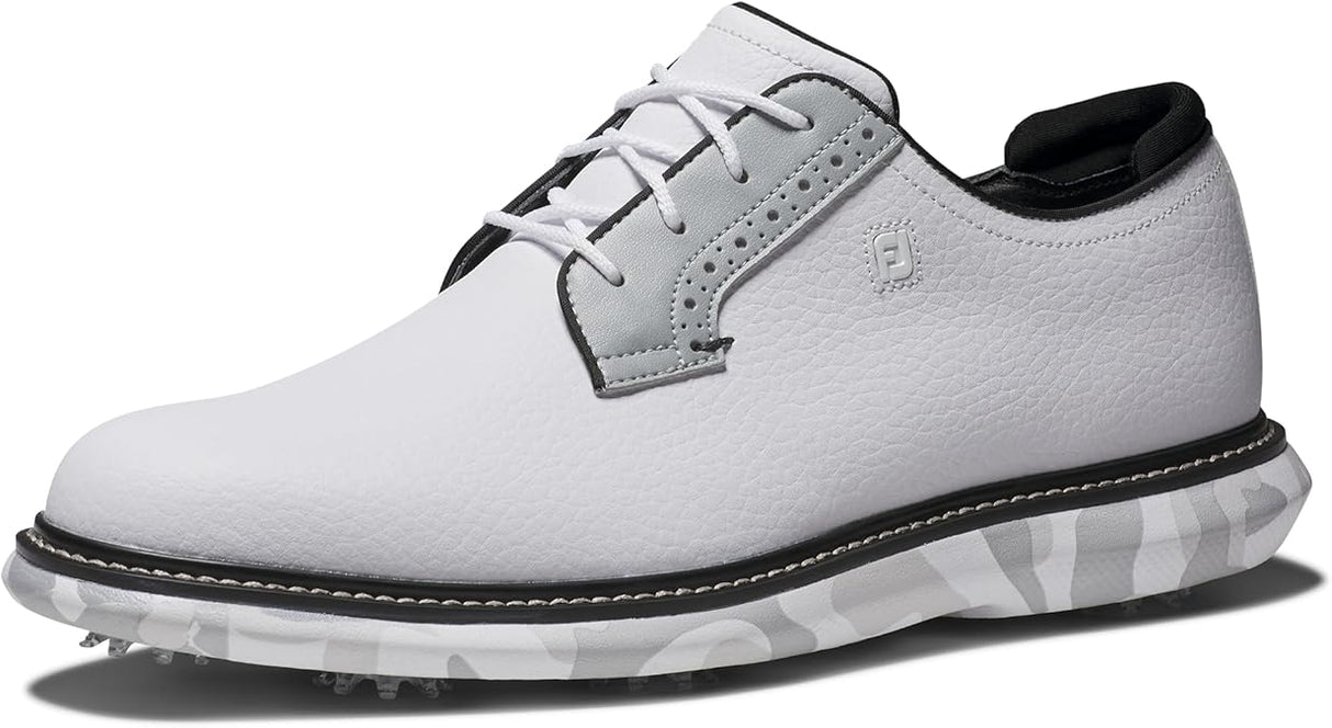 FootJoy Traditions Blucher Men's Golf Shoe - White/Grey Camo