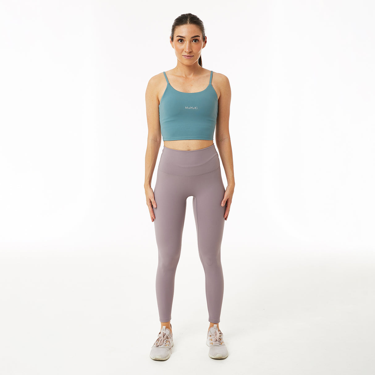 Olivia High Waisted Legging - Grey Purple