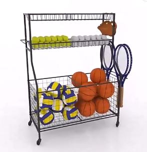 Multipurpose Sports Rack with Wheels