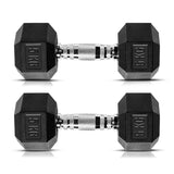 HEX Rubber Dumbbells