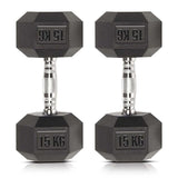 HEX Rubber Dumbbells