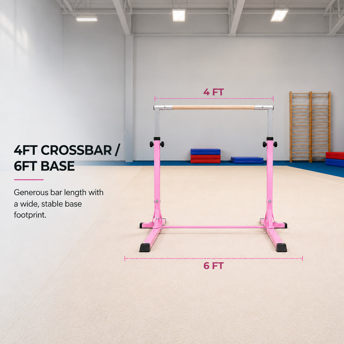 Simple Training Horizontal Bar - Pink