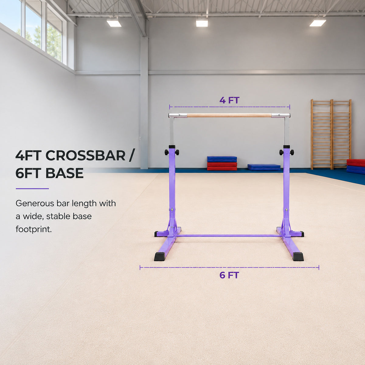Simple Training Horizontal Bar - Purple