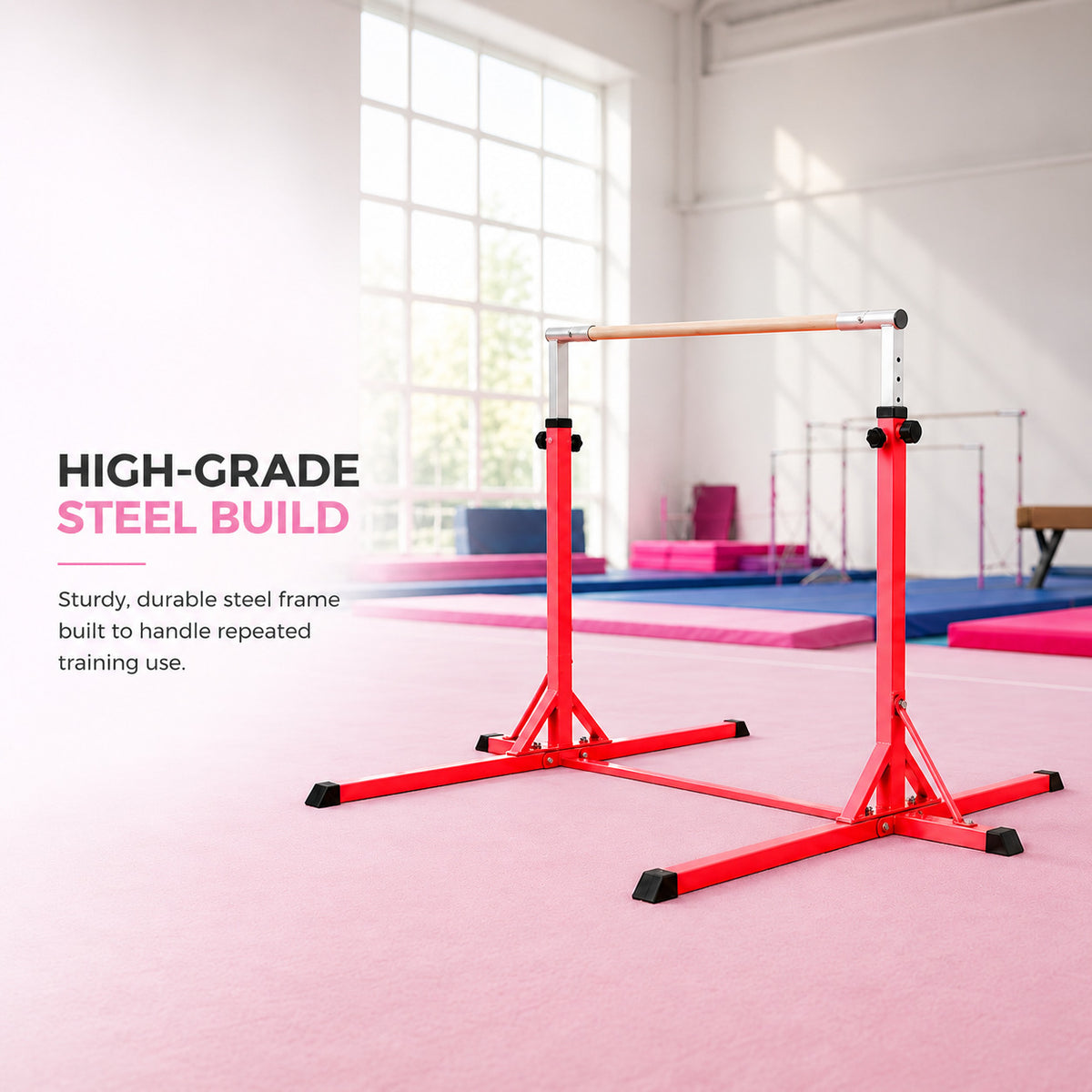 Simple Training Horizontal Bar - Red