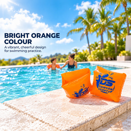 Kids Inflatable Swim Arm Band - Orange