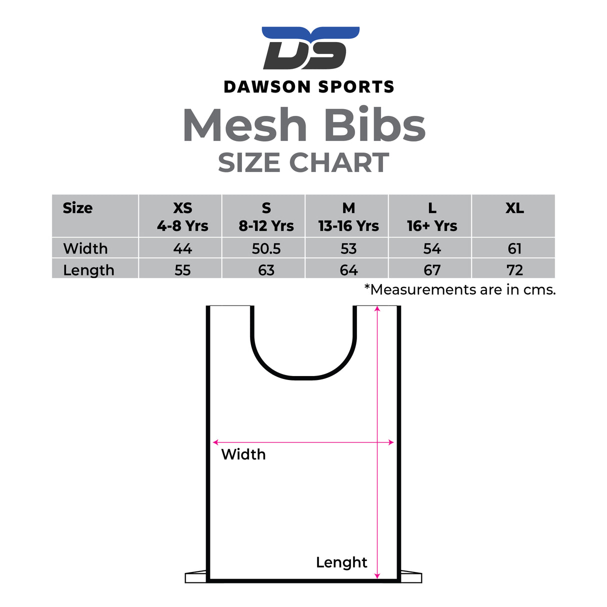 DS Numbered Mesh Bibs (Set of 12)