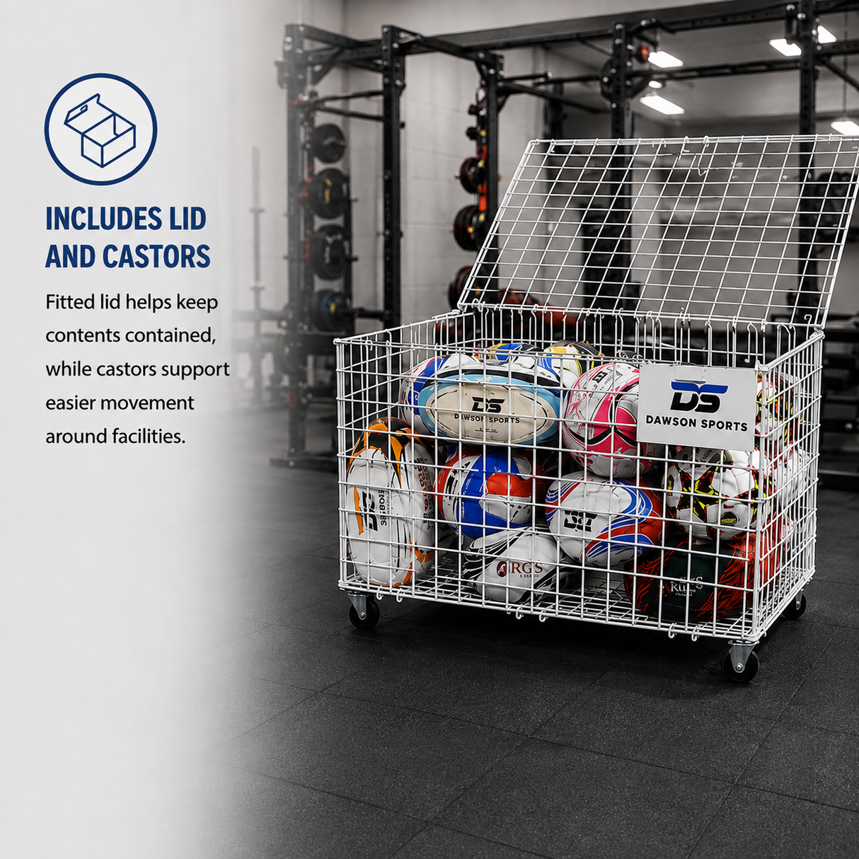 Mesh Wire Basket Trolley