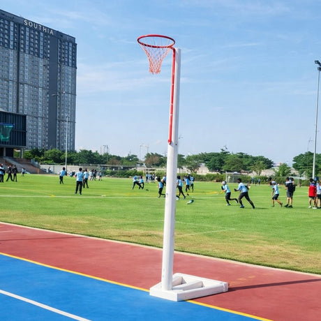 Movable Competition Netball Post with Adjustable Height - Each