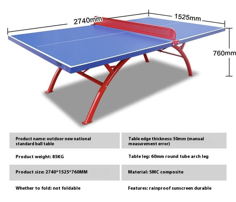 Outdoor Table Tennis Table - Heavy Duty