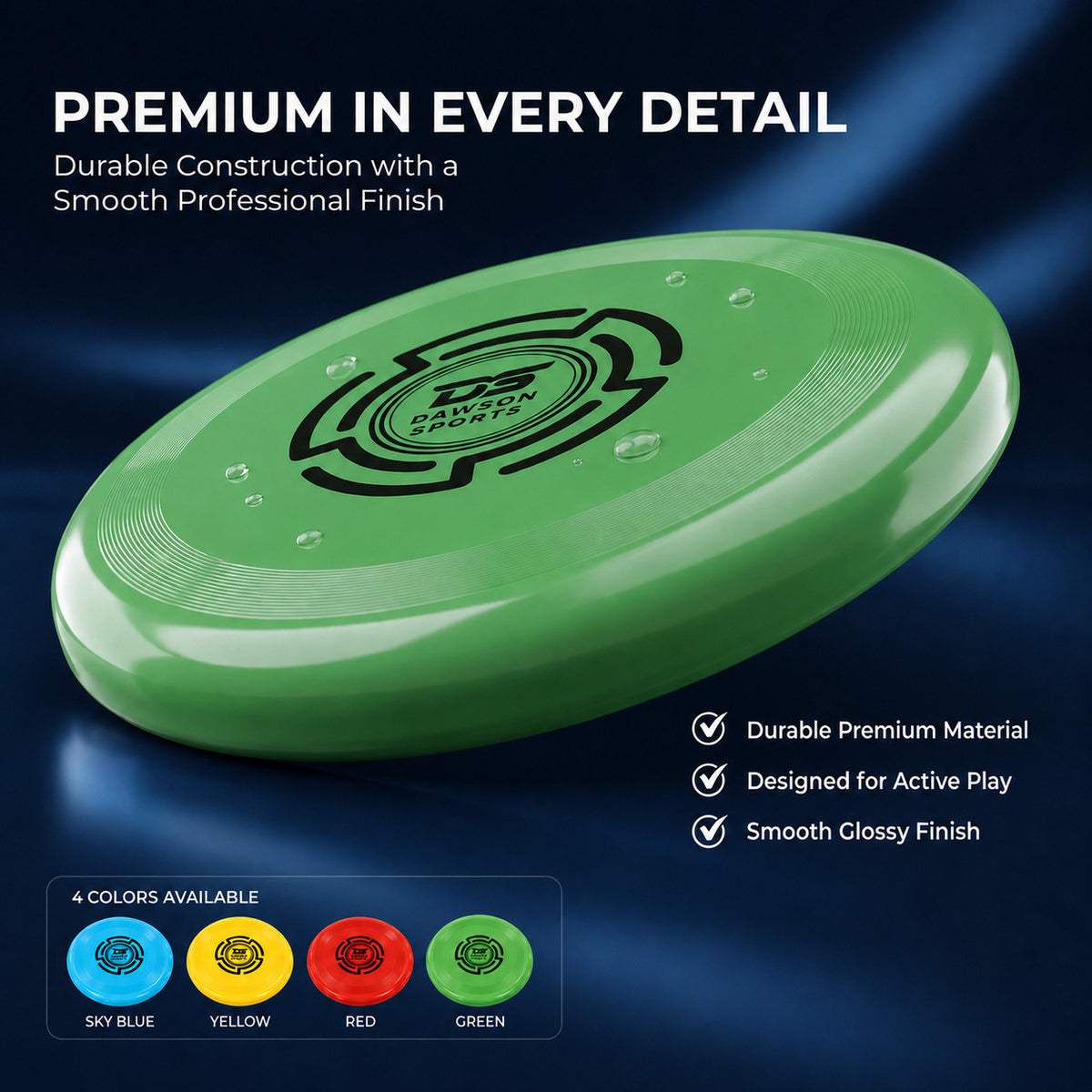 Plastic PVC Frisbee - 25.4cm (4 colors available)
