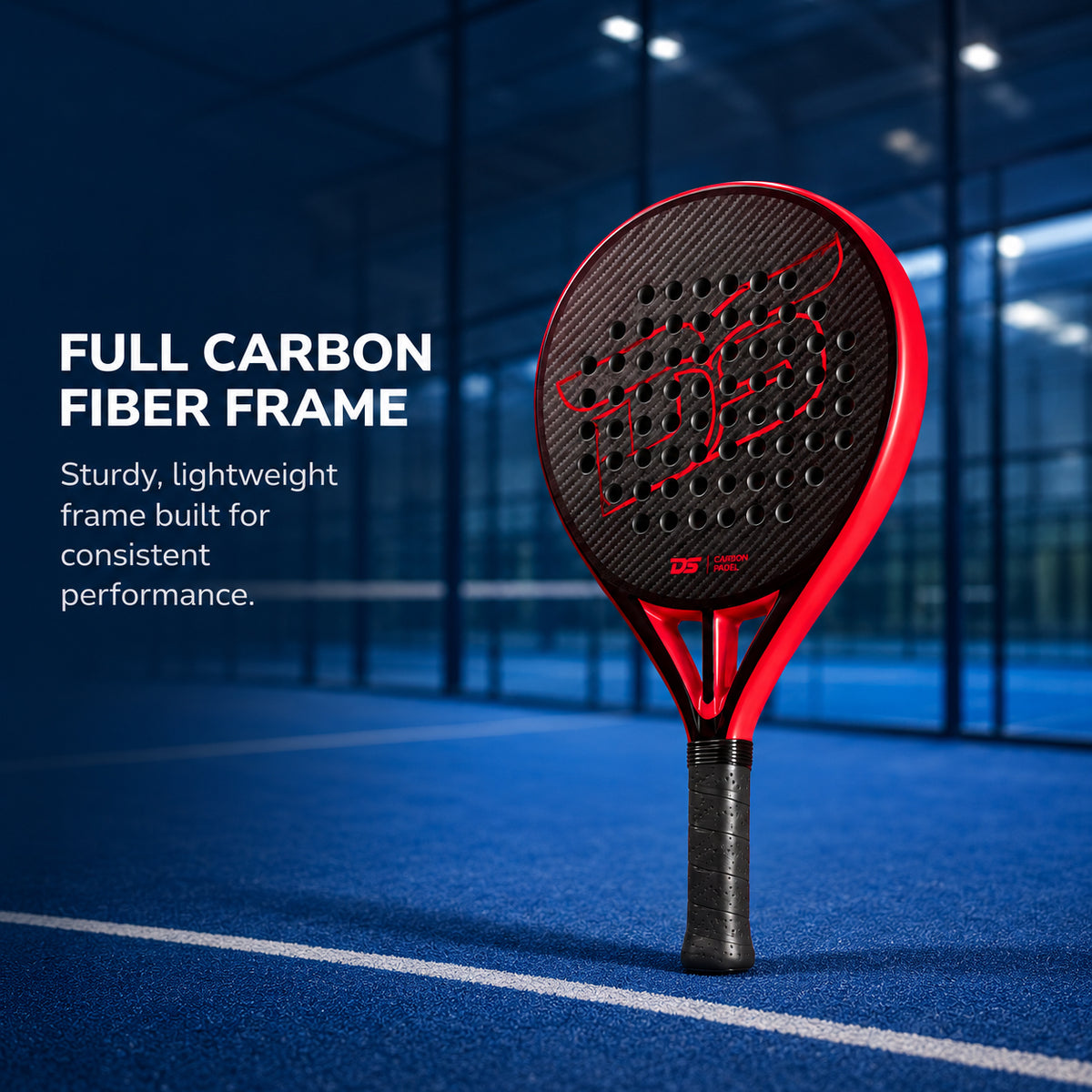 Padel Racket 3K Carbon