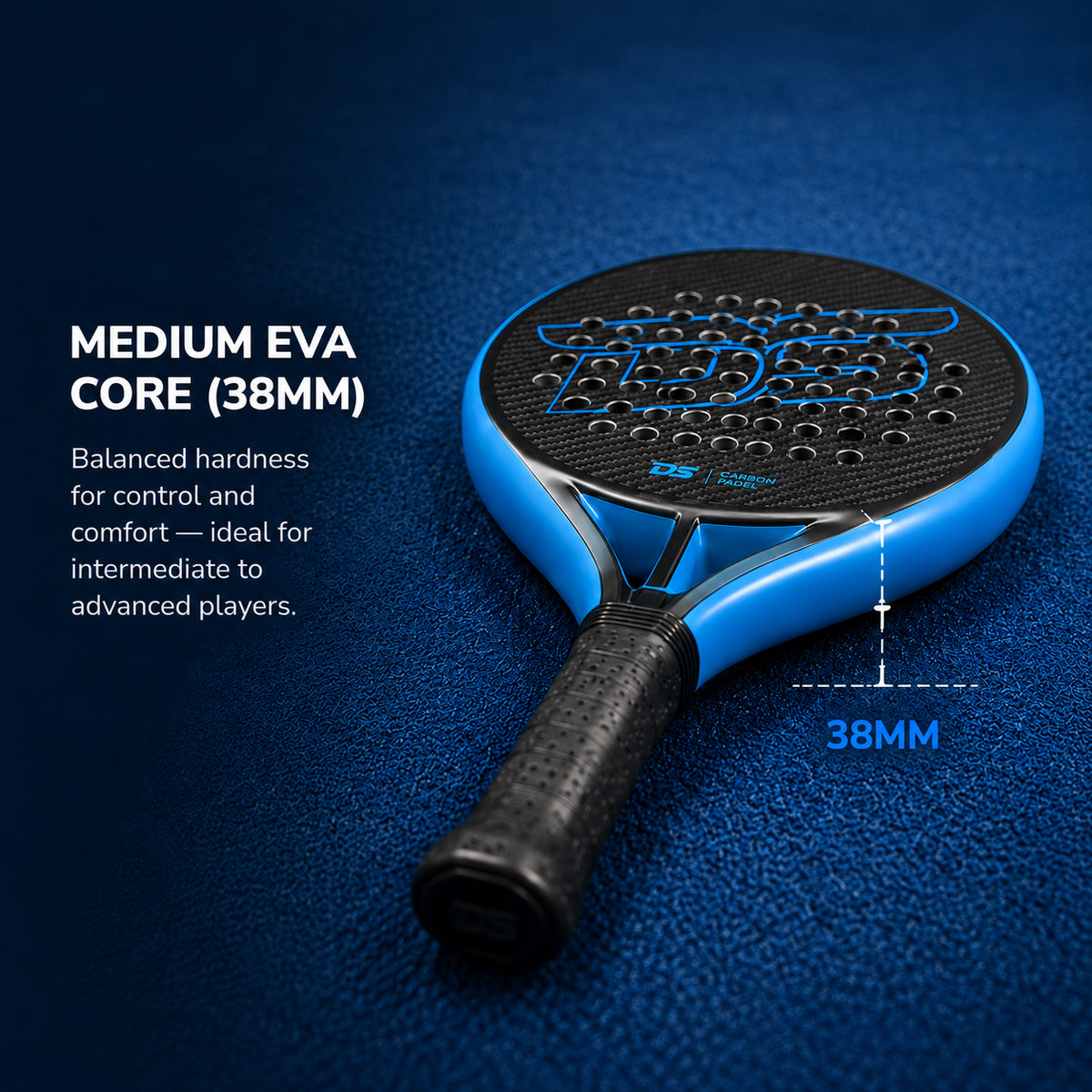 Padel Racket 3K Carbon