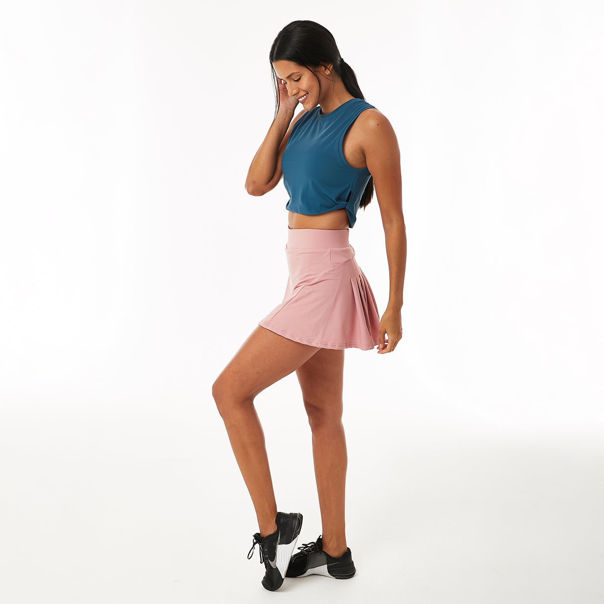 Maya Zipper Tennis Skirt - Pink