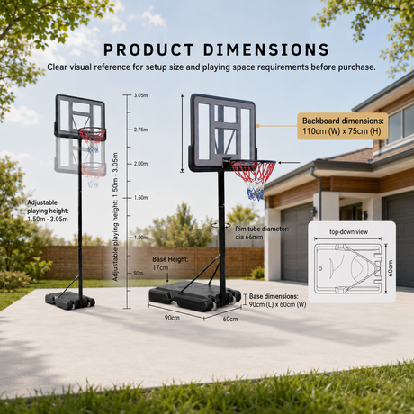 Portable Club Basketball System