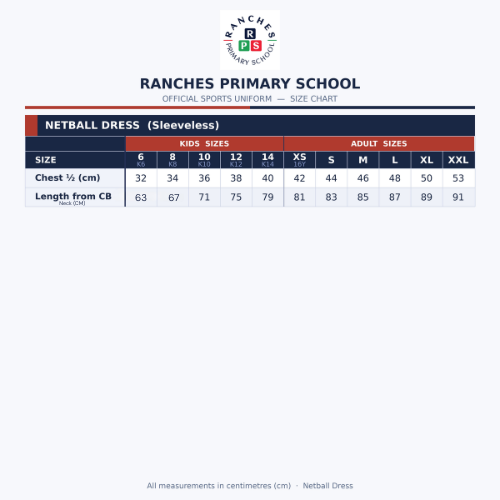 RPS Netball Dress