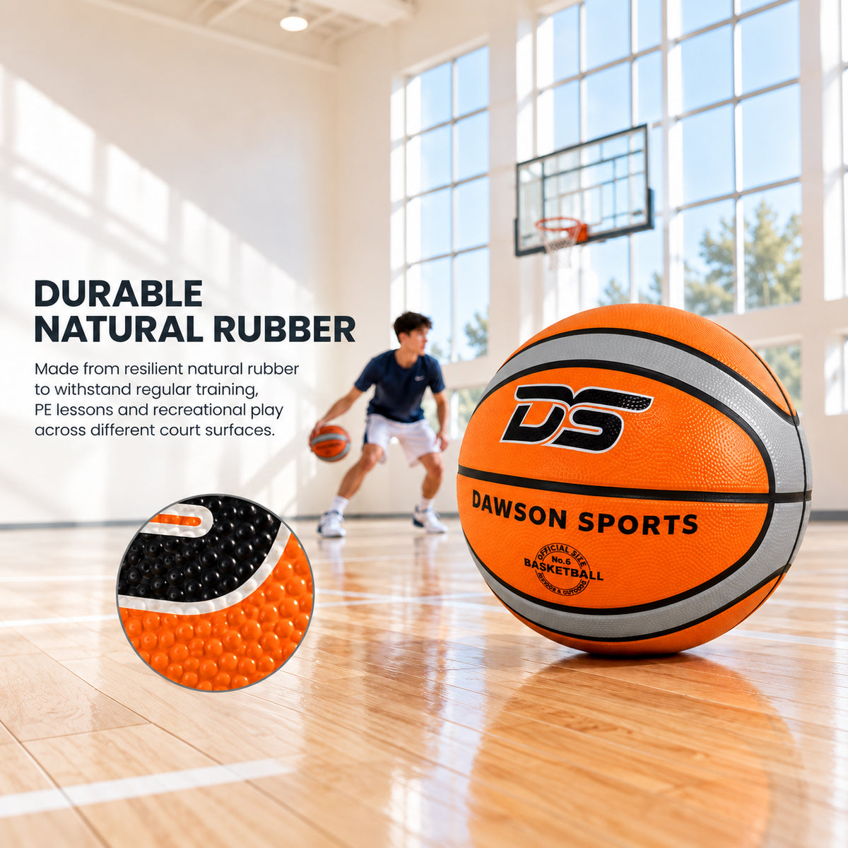 Rubber Basketball (4 sizes available)