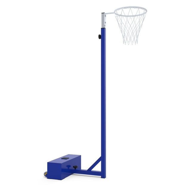 School Mobile Netball Post - Adjustable Ring Height
