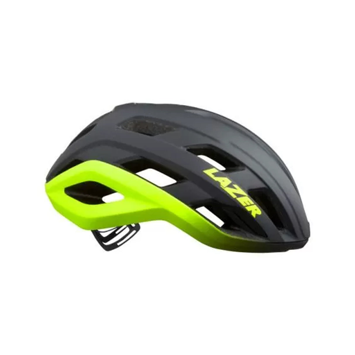 Lazer KC / Matte Dark Grey Flash Yellow  M