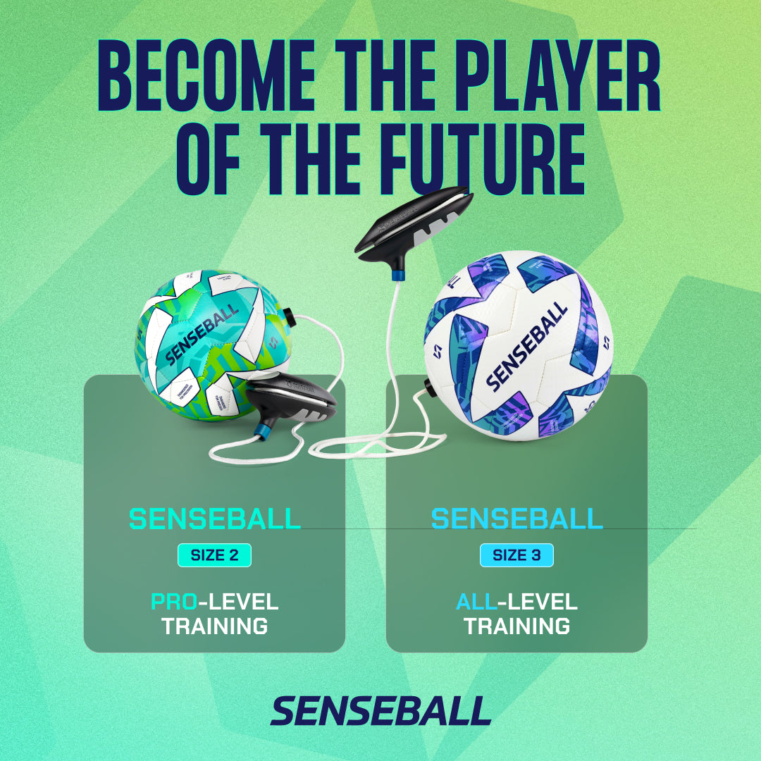 Senseball Football Kick Trainer Pro-Level - Size 2 Ball (Green)