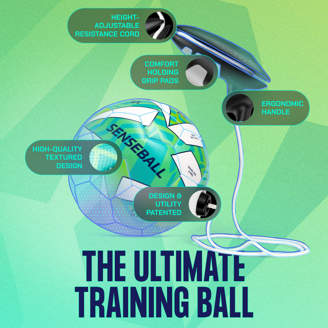 Senseball Football Kick Trainer Pro-Level - Size 2 Ball (Green)
