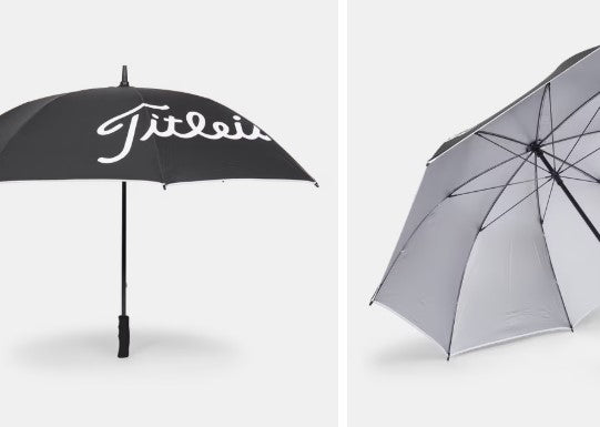 Titleist Tour Lightweight UV Umbrella, 66-Inch Arc, with Carbon Fibre Ribs and Soft Foam Handle