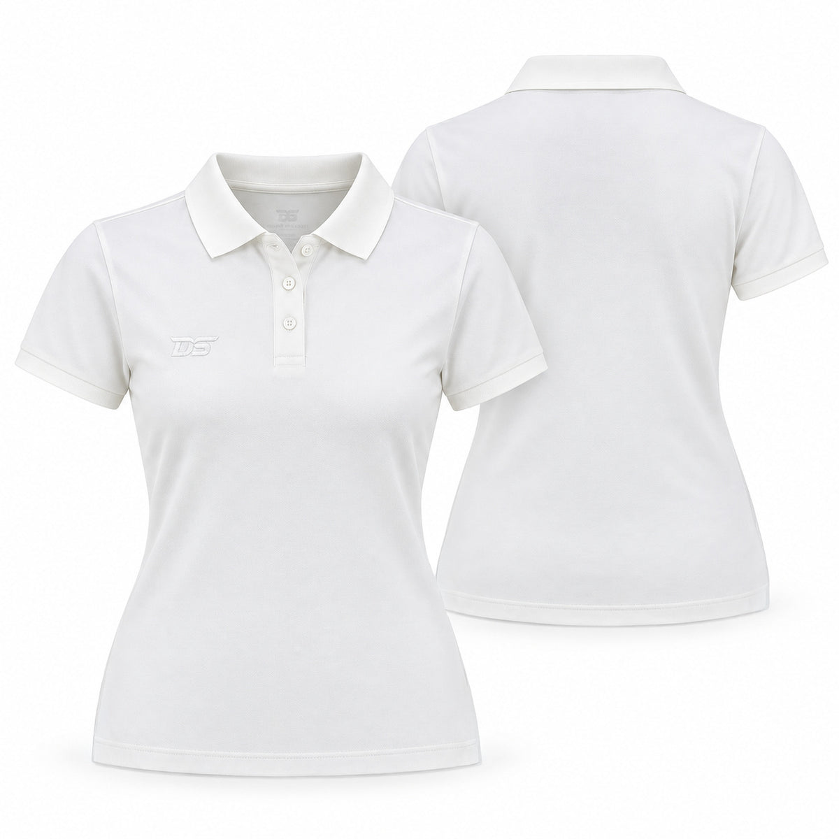 DS Women Active Polo Shirt - White
