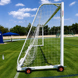 Aluminium football goal post with tyre lever wheels UAE - Dawson Sports