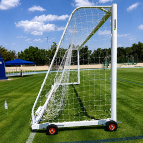Aluminium football goal post with tyre lever wheels UAE - Dawson Sports