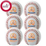 Aresson Bullet Rounders Ball White - Set of 6 - Rounders Balls , Baseball & Softball - Dawson Sports