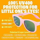 Baby Sunnies - Barbie Pink Flexible Polarized Baby Sunglasses with Strap 0 - 24 Months - Sunglasses - Dawson Sports