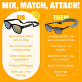 Baby Sunnies - Black Flexible Polarized Baby Sunglasses with Strap 0 - 24 Months - Sunglasses - Dawson Sports