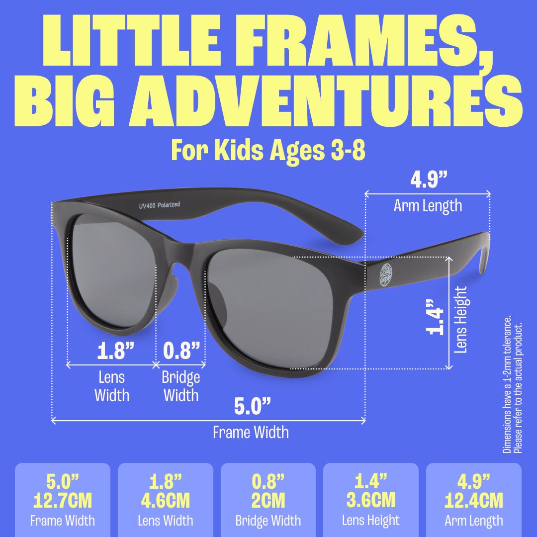 Baby Sunnies - Black Polarized Kids Sunglasses 3 - 8 Years - Sunglasses - Dawson Sports