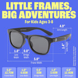 Baby Sunnies - Black Polarized Kids Sunglasses 3 - 8 Years - Sunglasses - Dawson Sports