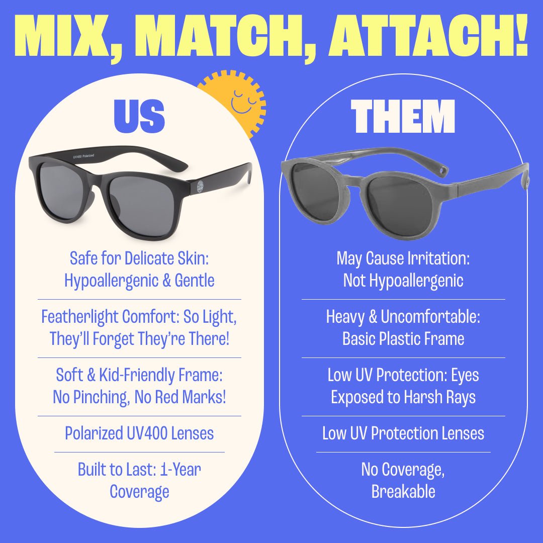 Baby Sunnies - Black Polarized Kids Sunglasses 3 - 8 Years - Sunglasses - Dawson Sports