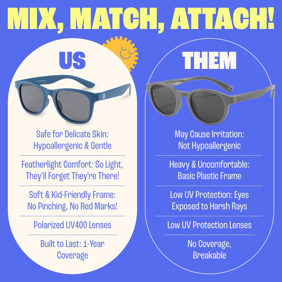 Baby Sunnies - Navy Blue Polarized Kids Sunglasses 3 - 8 Years - Sunglasses - Dawson Sports