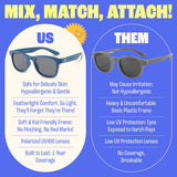Baby Sunnies - Navy Blue Polarized Kids Sunglasses 3 - 8 Years - Sunglasses - Dawson Sports
