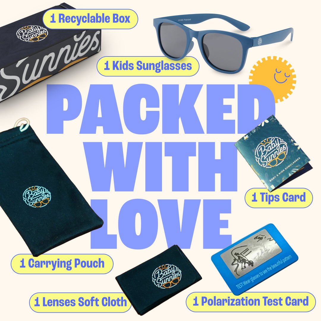 Baby Sunnies - Navy Blue Polarized Kids Sunglasses 3 - 8 Years - Sunglasses - Dawson Sports