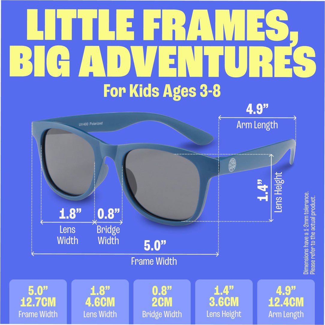 Baby Sunnies - Navy Blue Polarized Kids Sunglasses 3 - 8 Years - Sunglasses - Dawson Sports