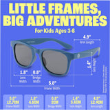 Baby Sunnies - Navy Blue Polarized Kids Sunglasses 3 - 8 Years - Sunglasses - Dawson Sports