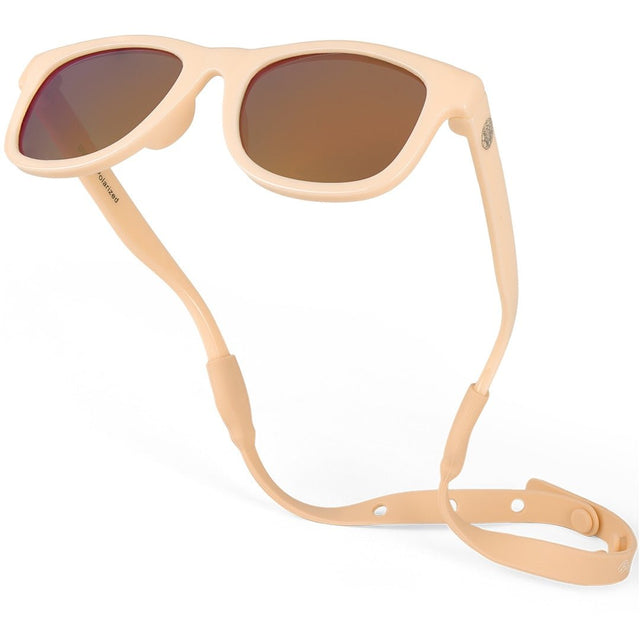 Baby Sunnies - Peach Flexible Polarized Baby Sunglasses with Strap 0 - 24 Months - Sunglasses - Dawson Sports