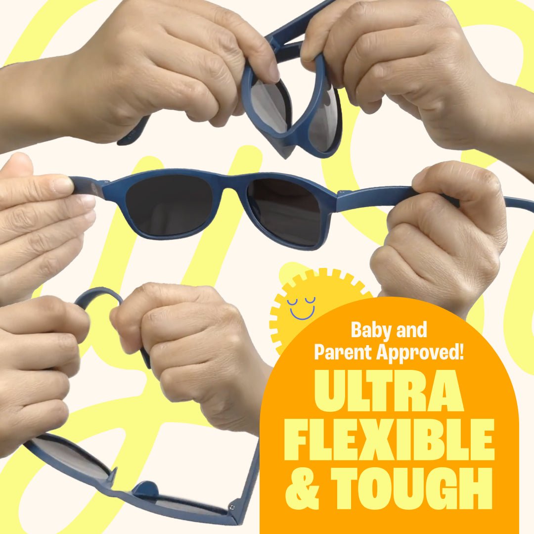 Baby Sunnies - Peach Flexible Polarized Baby Sunglasses with Strap 0 - 24 Months - Sunglasses - Dawson Sports
