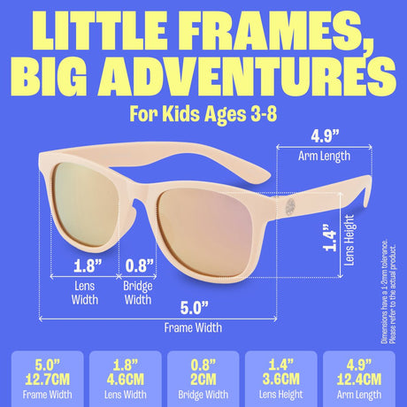 Baby Sunnies - Peach Polarized Kids Sunglasses 3 - 8 Years - Sunglasses - Dawson Sports