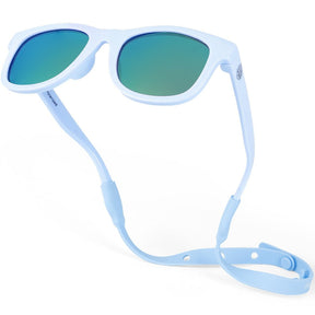 Baby Sunnies - Sky Blue Flexible Polarized Baby Sunglasses with Strap 0 - 24 Months - Sunglasses - Dawson Sports