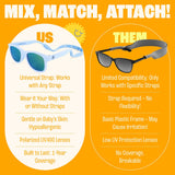Baby Sunnies - Sky Blue Flexible Polarized Baby Sunglasses with Strap 0 - 24 Months - Sunglasses - Dawson Sports