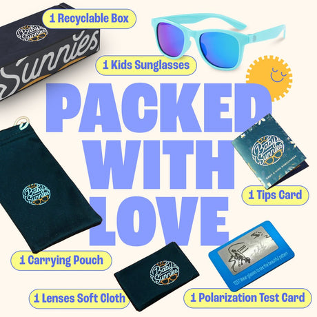 Baby Sunnies - Sky Blue Polarized Kids Sunglasses 3 - 8 Years - Sunglasses - Dawson Sports
