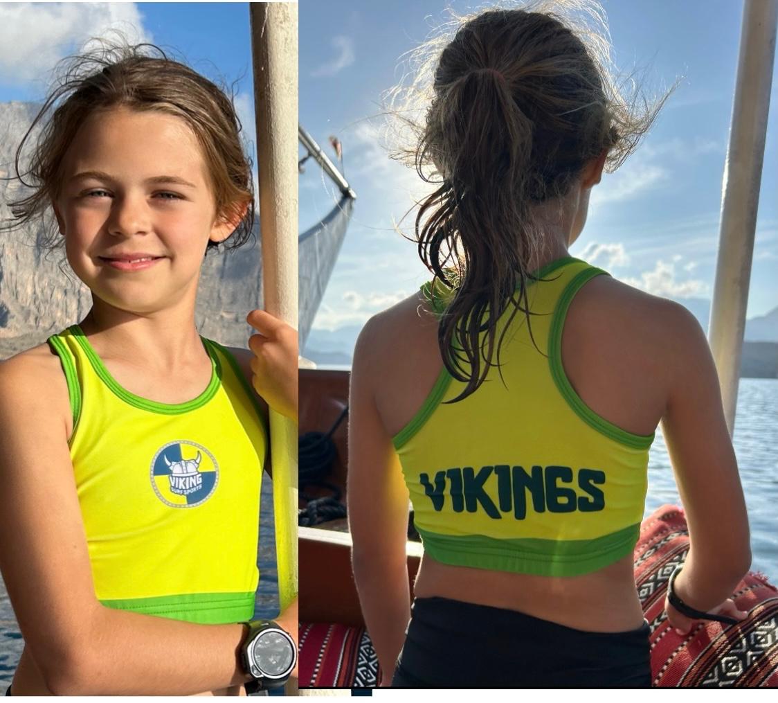 Vikings Muscle Back Flash Neon Bikini Top