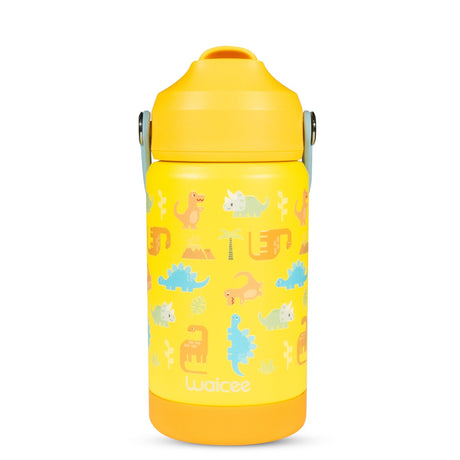 Beige Dinosaur 2.0 Bottle with Handle - 12oz / 350ml - Water Bottles - Dawson Sports