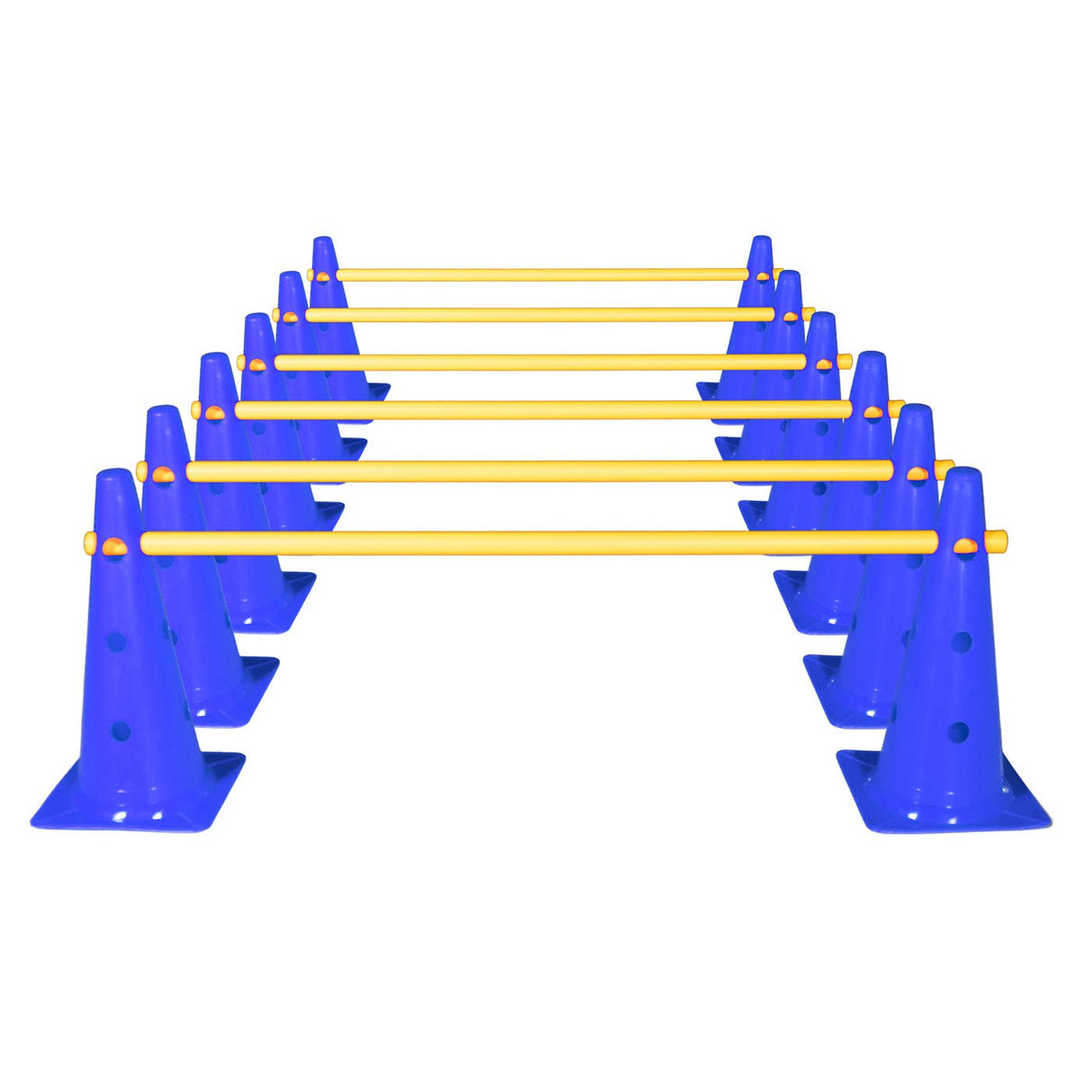 Cone Hurdle Set - 15" (12 Cones, 6 Poles) - Hurdles - Dawson Sports